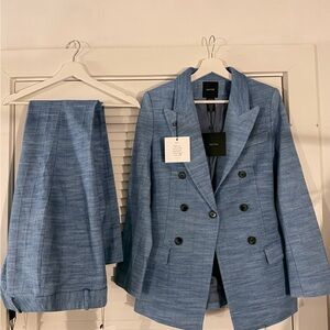 SMYTHE-BOOTCUT DENIM STRIPE SZ 12